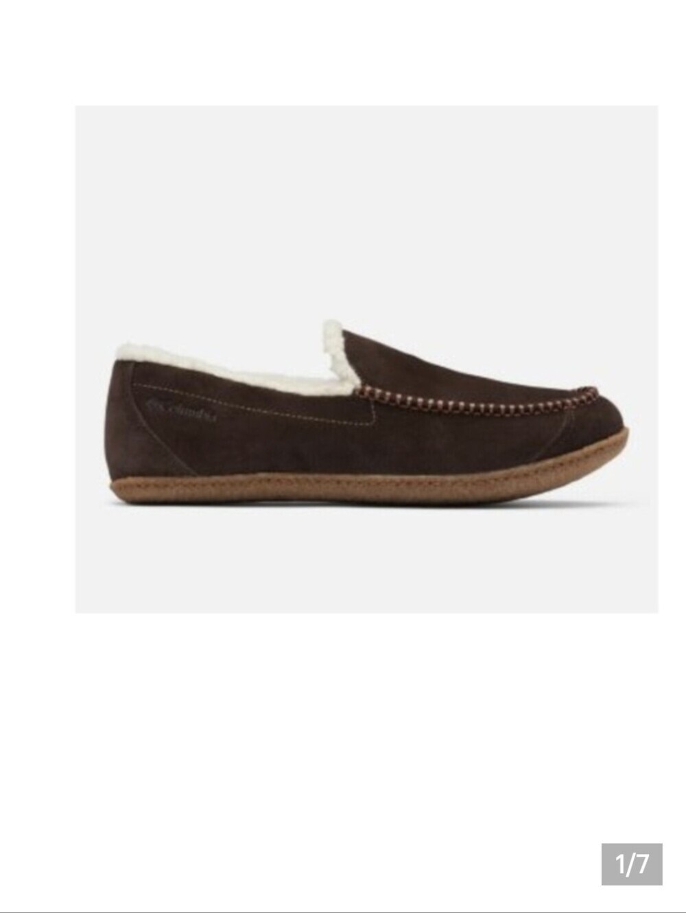 Columbia Fairhaven Brown Suede Slipper Size 10 Or 11 Mens